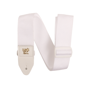 Ernie Ball Polypro Strap White & White