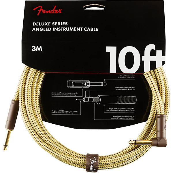 Fender Cable 10ft Tweed Angle/Straight