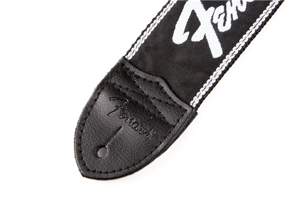 Fender Logo Strap Black/White 2"