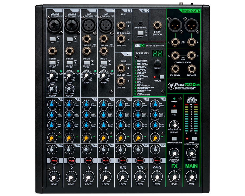 Mackie PROFX10V3 10 Channel Pro Effect