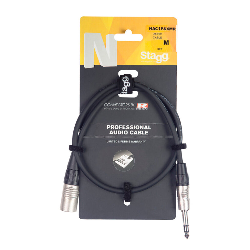 Stagg 1m Stereo Audio Cable-NAC1PSXMR