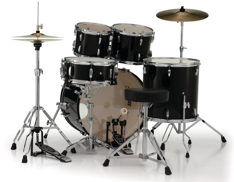 Pearl RS-X 22" 5pcs F/Plus PKG Jet Black